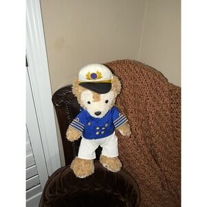 Disney Cruise Line Duffy Bear Plush Hidden Mickey Teddy Bear 16" Captain